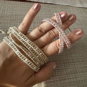 GUC Victoria Emerson wrap around beaded bracelets, 2 pack